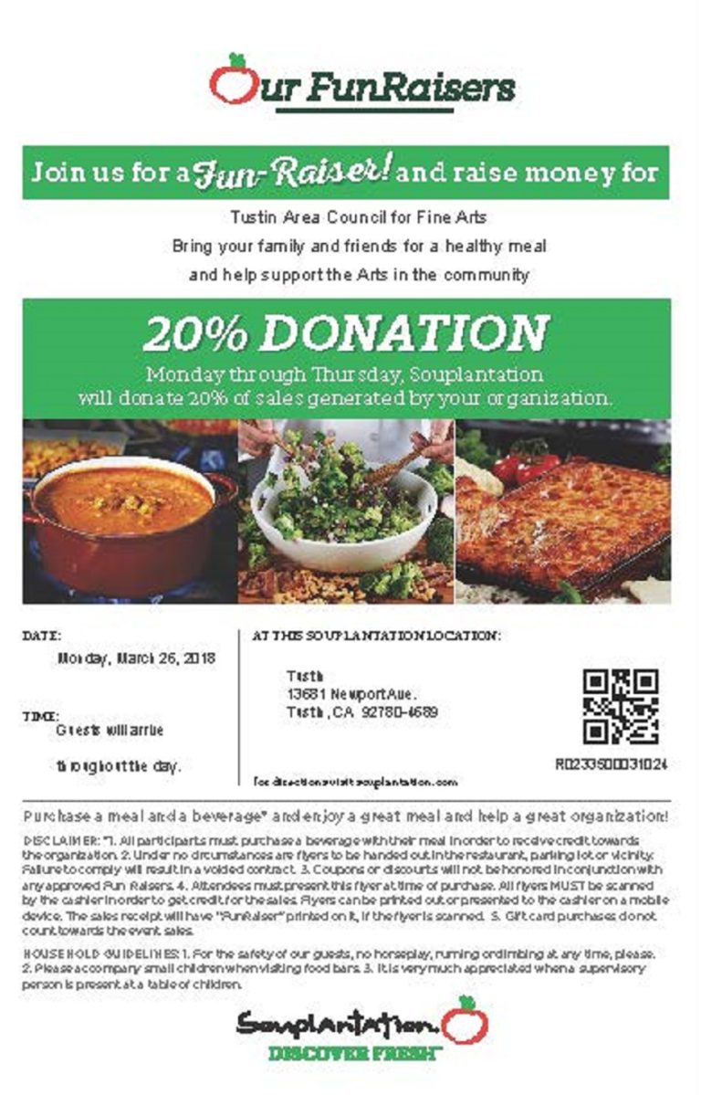 Soup Plantation Tustin Area Council of Fine Arts (TACFA)